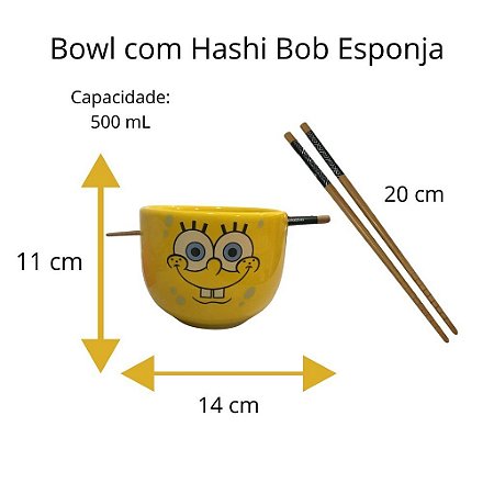Bowl com Hashi - Bob Esponja