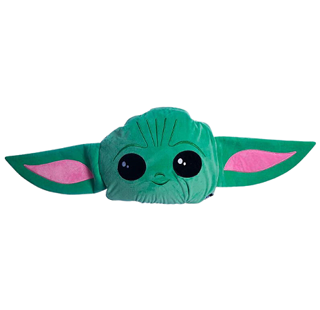 Almofada 2 em 1 , Manta com Zíper Baby Yoda