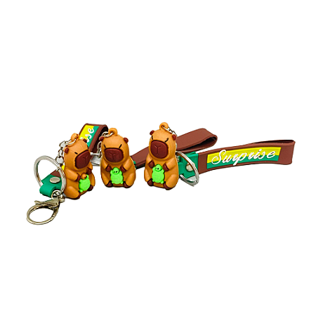 Chaveiro Capivara Tartaruga Verde
