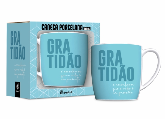 Caneca Porcelana - Gratidão é Reconhecer