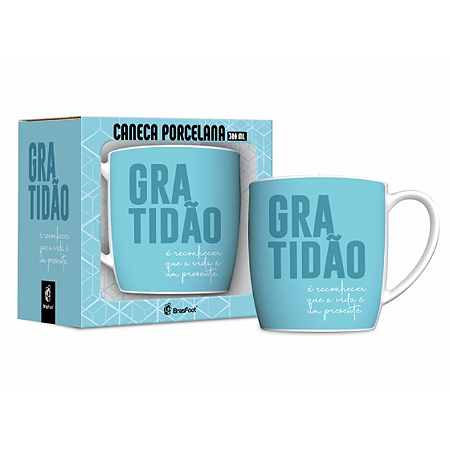 Caneca Porcelana - Gratidão é Reconhecer