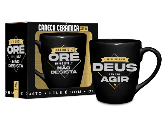 Caneca Porcelana - Está Difícil Ore