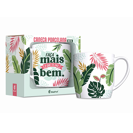 Caneca Porcelana - Faça Mais o Que te Faz Bem
