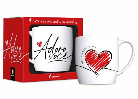 Caneca Porcelana - Adoro Você