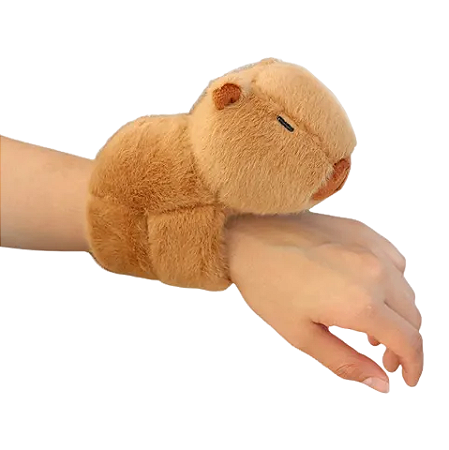 Pelucia Pulseira Capivara Capybara Slap Tap