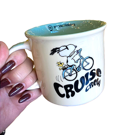 Caneca Tom - Snoopy Bicicleta