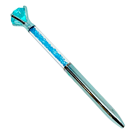 Caneta Divertida - Diamante Azul