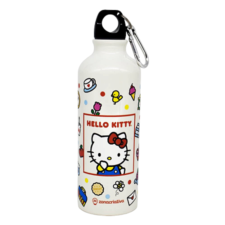 Garrafa com Mosquetão - Hello Kitty