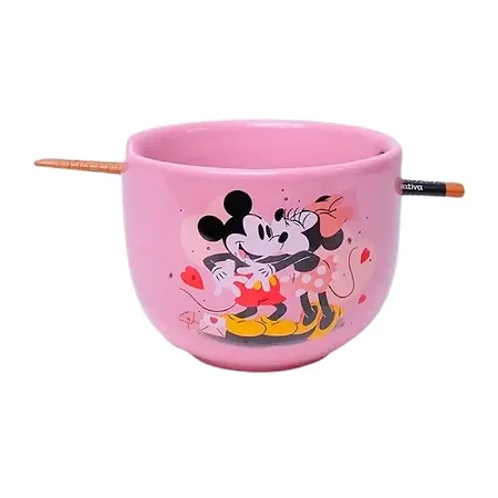Bowl com Hashi - Mickey e Minnie namorados