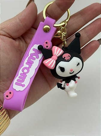 Chaveiro Hello Kitty - Kuromi Rosa