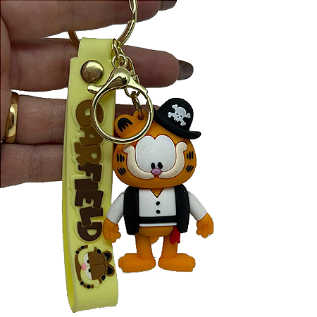 Chaveiro Garfield - Chapéu de Pirata