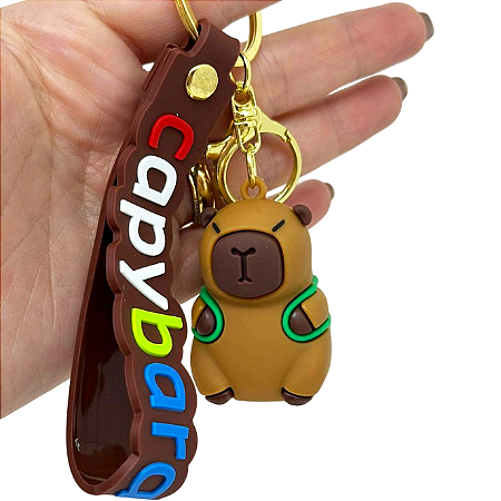 Chaveiro Capivara - Mochila Tartaruga