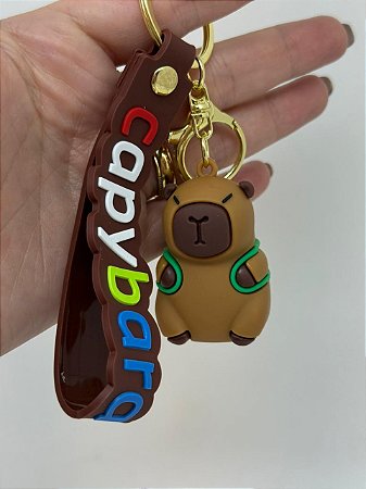Chaveiro Capivara - Mochila Tartaruga