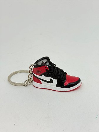 Chaveiro Tênis Air Jordan 1 Vermelho/Preto