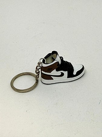 Chaveiro Tênis Air Jordan 1 Marrom/Preto