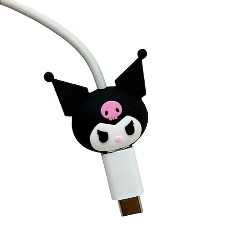 Protetor de Cabo Usb e Carregador - Kuromi