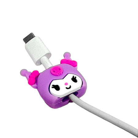 Protetor de Cabo Usb e Carregador - Kuromi