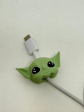 Protetor de Cabo Usb e Carregador - Baby Yoda
