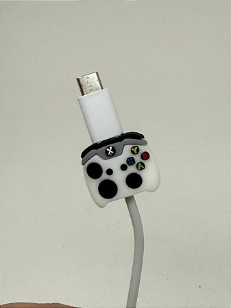Protetor de Cabo Usb e Carregador - Controle Playstation Branco