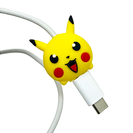 Protetor de Cabo Usb e Carregador - Pikachu