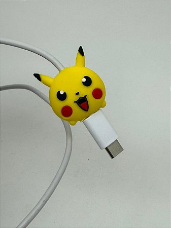 Protetor de Cabo Usb e Carregador - Pikachu