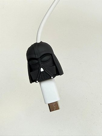 Protetor de Cabo Usb e Carregador - Darth Vader