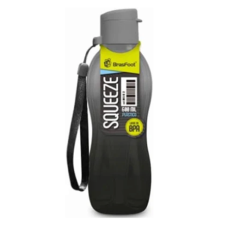 Squeeze Matte 600 Ml - Preto e cinza
