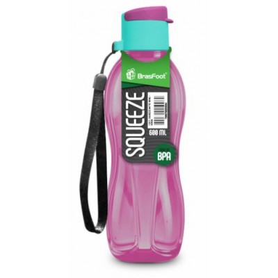 Squeeze Matte 600 Ml - Rosa Translucido