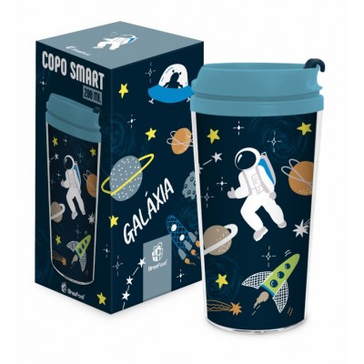 Copo Viagem - Astronauta galaxia