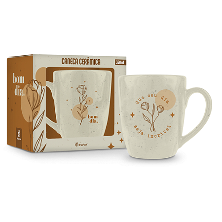 Caneca Ceramica - Bom dia