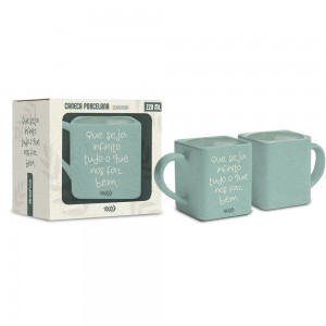 Caneca Porcelana Cubo - Que seja infinito