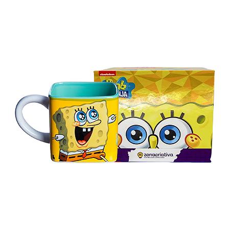 Caneca Cubo - Bob Esponja