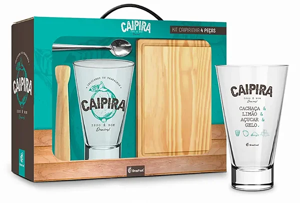 Copo Caipirinha Long 400ml - Caipira isso é bom