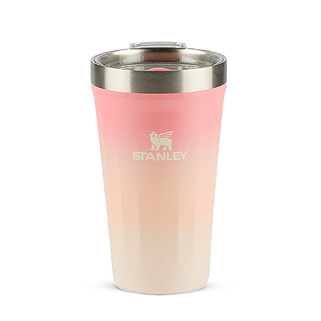 Copo Stanley Texturizado Com Tampa Pink | 473ml