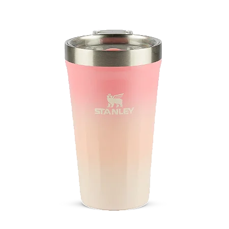 Copo Stanley Texturizado Com Tampa Pink | 473ml
