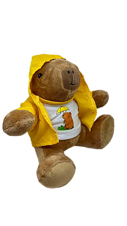 Pelúcia - Capivara capa de chuva