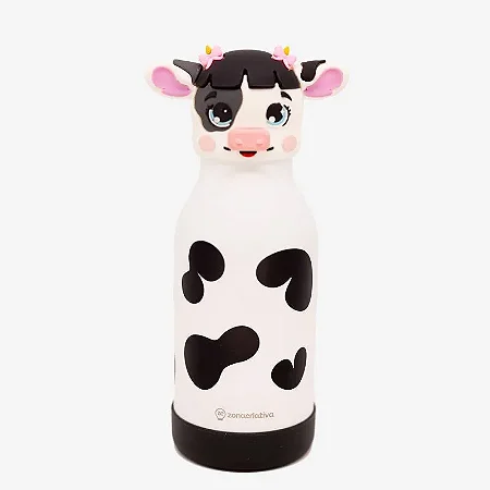 Garrafa Funny Térmica 500ml - Vaquinha Zuzu