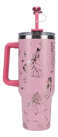 Canecão Tumbler C/ Pingente 1,15 Lt - Princesas