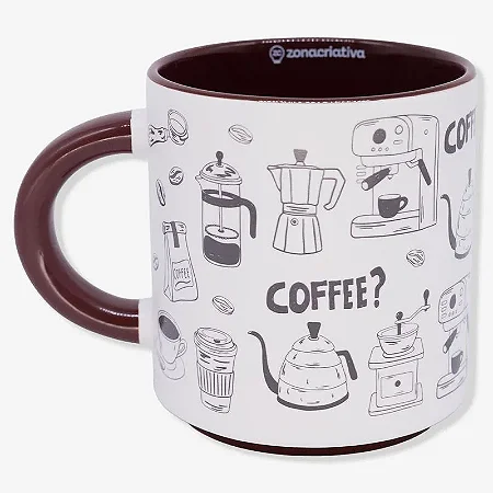Caneca Grafite 500Ml - Café