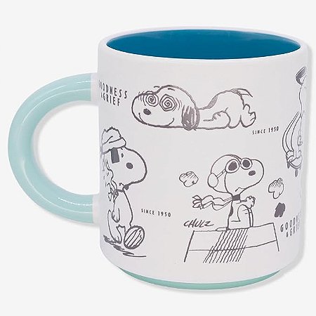 Caneca Grafite 500Ml - Snoopy