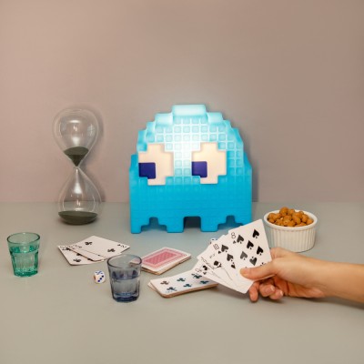 Luminária Fantasminha Pacman Azul