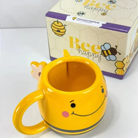 Caneca 3D - Abelinha - Ornamento decorativo