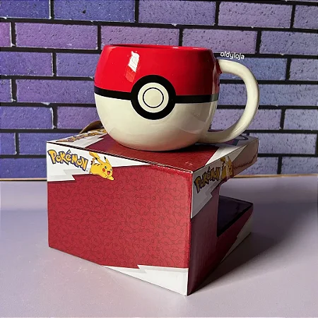 Caneca 3D 450 ml - Pokebola