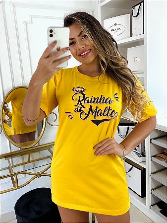 CAMISETÃO - RAINHA DO MALTE (AMARELO)