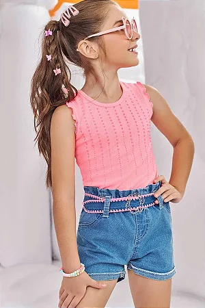 Blusa em Canelado Maui - Ref 76818 - Infanti