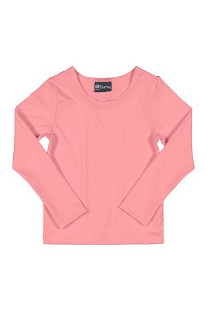 Blusa Feminina Com Proteção Solar Rosa Neon Quimby Ref 28831