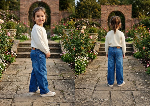 Calça Jeans Feminina - Wide Leg Jeans - Tiroliro - Ref - TFC 4001
