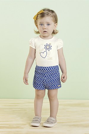 Conjunto Feminino Infantil Blusa e Short Colorittá - Ref 71094