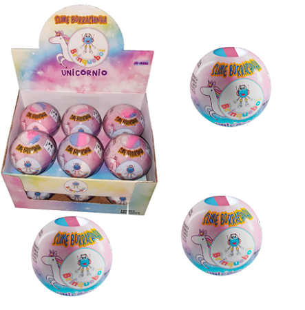 Slime Borrachinha - Unicórnio 200g - Brinquedo Bola - Funny Lab