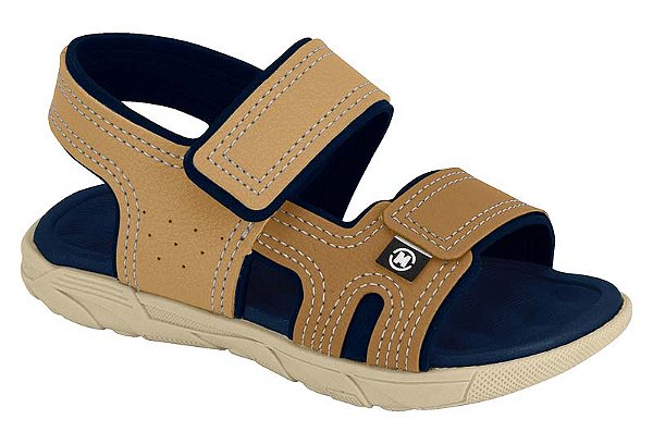 Sandália Papete Masculina Caramelo - Ref 2135.137 - Molekinho